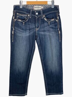 ARIAT R.E.A.L. Mid Rise Peyson Capri Jeans Size 28R
